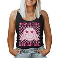 Mom Of The Birthday Girl Groovy Birthday Ns Girls Preppy Women Tank Top