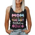 Mom Of The Two Sweet Birthday Girl Donut 2Nd Birthday Women Tank Top