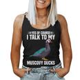 Muscovy Duck Dad Muscovy Duck Necklace Food Muscovy Ducks Women Tank Top