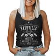 Nashville Tennessee Guitarra Musical Country America Cuello Camiseta sin mangas para mujer