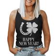 New Year's Eve Outfit Happy New Year Clover Horseshoe Lucky Tank Top Frauen