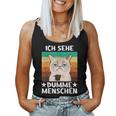 Office Humour Sarcasm Coffee Cat Ich Sehe Dupdy People Tank Top Frauen