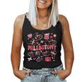 Phlebotomist Heart Phlebotomy Nurse Tech Valentines Women Tank Top