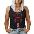 Pickleball Paddle Heart Valentines Day Racquetball Women Women Tank Top