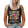 Promoted To Big Sister 2025 Soon To Be Big Sis Groovy Women Tank Top