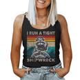 Raccoon Captain Women's Tank Top - Vintage Nautical Humor
