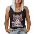 Raccoon Raccoon With Cookie -Adults Small Women Tank Top