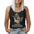 Raccoon Cowboy Tank Top - Western Humor - Small Women's Vintage Style