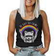 Raccoon LGBTQ Pride Tank Top - Be Gay Do Crime Rainbow Design