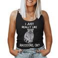 Raccoon Love Women's Tank Top - Quirky Animal Lover's Pick