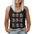 Raccoon Lover Women's Tank Top - Christmas Lights Pajama Theme