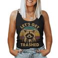 Raccoon Lovers Adorable Animal Let's Get Trashed Small Women Tank Top