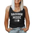 Raccoon Mode On Costume Trash Panda Animal Lover Women Tank Top