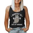 Raccoon Trash Panda Workout Tank Top - Fun Gym Apparel for Women