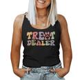 Retro Groovy Treat Dealer Dogs Owner Treats Pet Dog Lover Women Tank Top