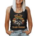 Save The Trash Pandas Raccoon Shirt Raccoon Animal T-Shirt Women Tank Top