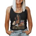 Senior 2025 Class Of 2025 Graduation Black Girl Afro Woman Women Tank Top