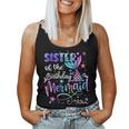 Sister Of The Birthday Mermaid Matching Family Father's Day Women Tank Top