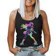 Skating Girl Roller Skater Disco 70 80 Retro Party Camiseta sin mangas para mujer