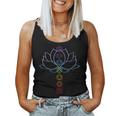 Spiritual Zen Lotus Flower Chakras Aligned Yoga Tank Top Frauen