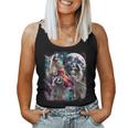 Three Racoon Moon 3 Racoon Moon Cursed Meme Women Tank Top