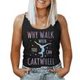 Tie-Dye Cartwheel Quote Gymnastics Cheerleader Gymnast Girl Women Tank Top