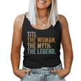 Titi The Woman The Myth The Legend Aunt Vintage Women Tank Top