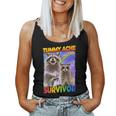 Tummy Ache Survivor Raccoon Small Women Tank Top