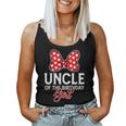 Uncle Of The Birthday Girl Cute Pink Bow Family Matching Women Tank Top