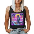 Vaporwave Raccoon Women's Tank Top - Retro Synthwave Style