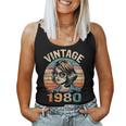 Vintage 1980 45 Años Cumpleaños Regalo Made In 1980 Camiseta sin mangas para mujer
