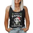 I Want A Panda For Christmas Cute Pandas Tank Top Frauen