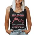 Women's Construction Line Construction Inspection Construction Site Construction Manager Tank Top Frauen