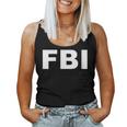 Women's Fbi Carnival Fancy Dress Costume Boys Top With-Neck Tank Top Frauen
