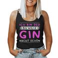 Women's Ich Bin Der Beweis Gin Macht Schön Saufen German Tank Top Frauen