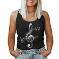 Women's Musical Notes Musicians Clef Notes With-Neck Tank Top Frauen