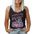 Women's Raccoon Tank Top - Fun Strawberry Jam Design