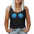 Women's Shell Bra Mermaid Carnival Blue Tank Top Frauen