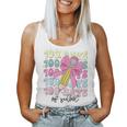 100Th Days Of School Girls Coquette Bow 100Th Day Of School Women Tank Top