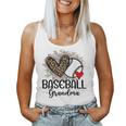 Baseball Grandma Leopard Heart Proud Baseball Grandma Women Tank Top