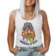 Grandma Of Both Messy Bun Softball Baseball Grandma Women Tank Top