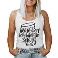 Heute Werf Ich Mich In Schorle Dubbeglas Palatinate Wine Festival Tank Top Frauen