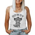 Howdy Cowboy Raccoon Tank Top for Men & Women - Fun Animal Theme