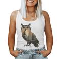 Owl Hunting Hiking Outdoor Camping Forest Owl Women Tank Top