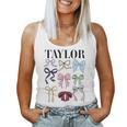 Retro Coquette Taylor First Name Personalized Birthday Girl Women Tank Top
