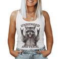 Retro Raccoon Summer Women's Tank Top - Wild & Fun Vibe