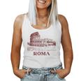 Roma Italia Coliseo Romano Ilustraciónintage Camiseta sin mangas para mujer