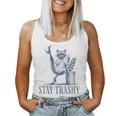 Stay Trashy Raccoon Halloween Tank Top | Women's Festive Apparel