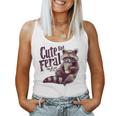 Vintage Raccoon Coffee Lover Women's Tank Top | Cute & Feral Theme