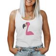 Women's Pink Flamingo In Pocket Tank Top Frauen